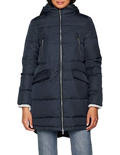Springfield INT.Real Down Teddy Abrigo, Azul (Gama Azules 19), 38 (Tamaño del Fabricante:38) para Mujer