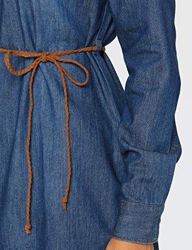 Springfield Vestido Denim Bási-c/14 Fiesta, Azul (Medium_Blue 14), 38 (Tamaño del Fabricante: 38) para Mujer