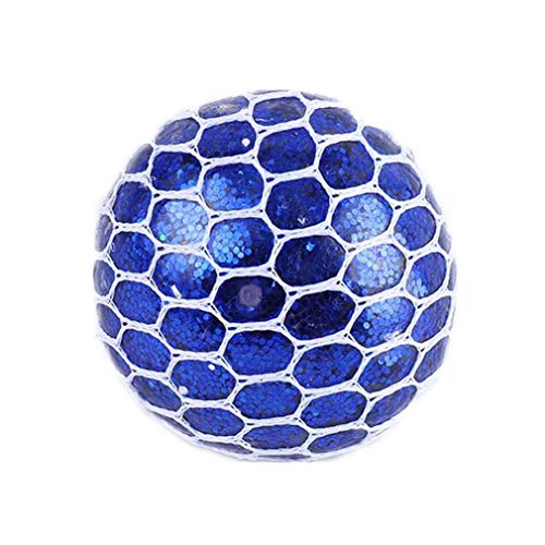 Squishy Mesh Grape Ball Depression Ball Squeeze Juguete Anti estrés Apretar Goma de ventilación Grape Stress Relief Ball para niños Adultos Anti Stress