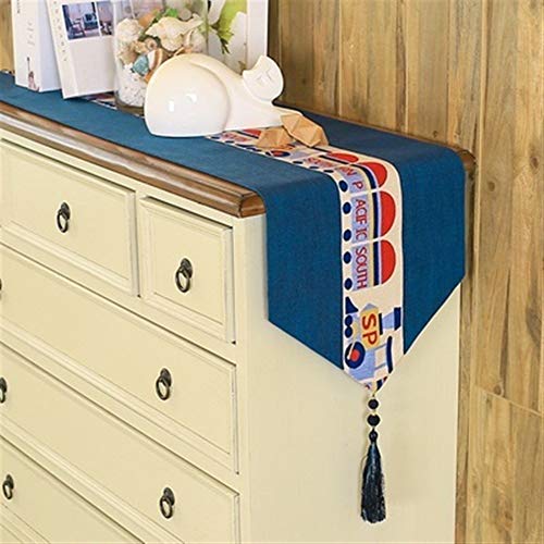 Squisito runner da tavolo Dibujos de algodón lindo y restaurante de cáñamo paño de la TV bandera gabinete tabla de té cojín corredor cubierta de mantel de estilo simple Europea per feste, ristoranti e