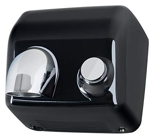Stagecaptain HD-55BK Dryboy - Secador de manos para montaje en pared (2300 W, estructura de metal, fácil de instalar, incluye plantilla de perforación), color negro
