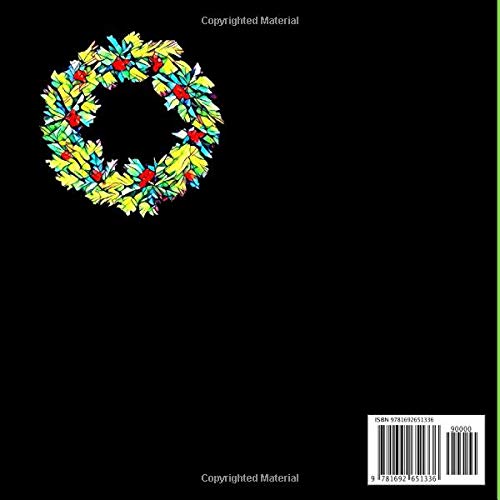 Stained Glass Christmas Wreath  Cute Thank You  Sketch Book _ Blank Paper Pad Journal for Sketching Coloring or Writing: Appreciation Present Creative ... (Under $10 Gift Books: Card Alternatives)