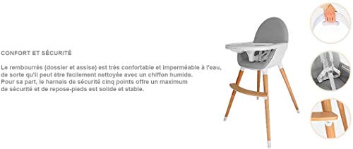 Star Ibaby Duo Trona de Bebes 2 en 1. Convertible en Sillita. Bandeja Extraible. Asiento de Foam ultra comodo.