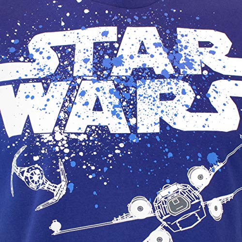 Star Wars Pijama para Hombre La Guerra de Las Galaxias Azul Size Medium