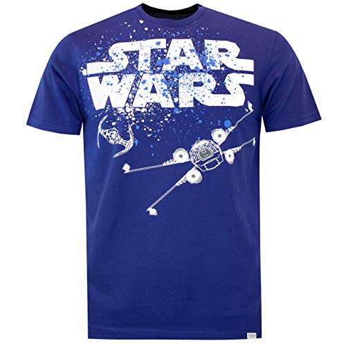 Star Wars Pijama para Hombre La Guerra de Las Galaxias Azul Size Medium