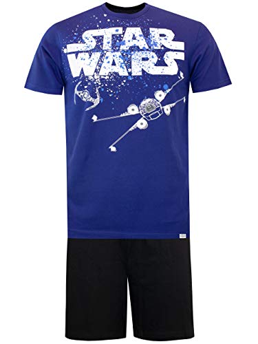 Star Wars Pijama para Hombre La Guerra de Las Galaxias Azul Size Medium
