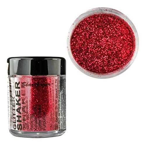 Stargazer Glitter Shaker, Maquillaje de ojos con brillos (Rojo) - 1 unidad