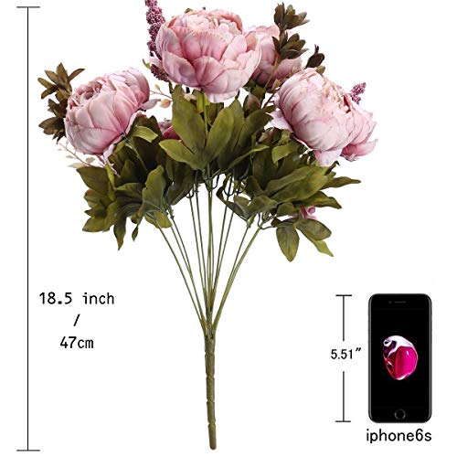 StarLifey Flores Artificiales Decoraci¨®n, Seda Ramos Boda, Humedad Ramo Flores Peonias, Ramo de Flores Naturales para la Decoraci¨®n de la Barra de la Oficina de la Casa del Banquete de Boda