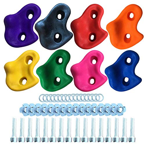 starter Juego de Piedra para Escalar - Niños Resina al Aire Libre Rocas para Escalar Muros de Escalada con Tornillos para niños Juegos para niños al Aire Libre Asas y Pernos Surtidos