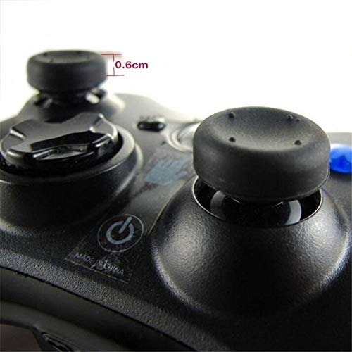 starter Puños de Pulgar - Controlador Thumb Grips para PS4 Xbox PS3 X360, Mushroom Headed Silicone Cap Analog Stick Grips Fundas Skins/Slim Controller, Best Caps para Juegos - Negro (8 PCS)