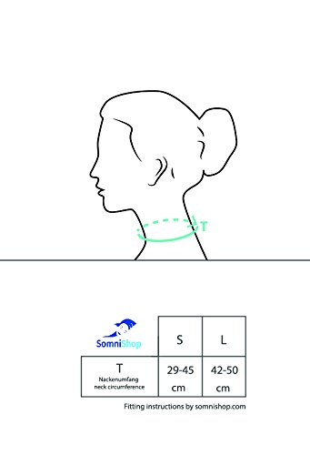STAUDT Almohadilla para cuello Talle S - Combate dolor de cuello, dolor de hombros, contracturas cervicales, dolores de cabeza provocados por tensiones - Uso nocturno - Una buena alternativa para fajas térmicas o vendajes para cuello, aparatos masajeadore