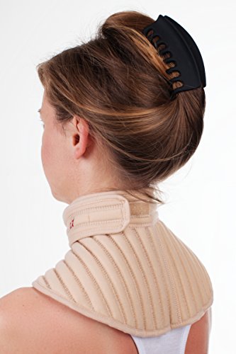 STAUDT Almohadilla para cuello Talle S - Combate dolor de cuello, dolor de hombros, contracturas cervicales, dolores de cabeza provocados por tensiones - Uso nocturno - Una buena alternativa para fajas térmicas o vendajes para cuello, aparatos masajeadore