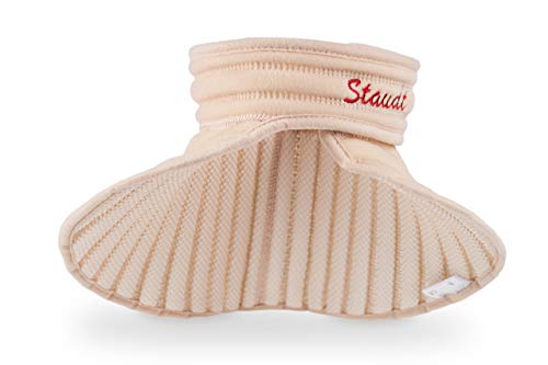 STAUDT Almohadilla para cuello Talle S - Combate dolor de cuello, dolor de hombros, contracturas cervicales, dolores de cabeza provocados por tensiones - Uso nocturno - Una buena alternativa para fajas térmicas o vendajes para cuello, aparatos masajeadore