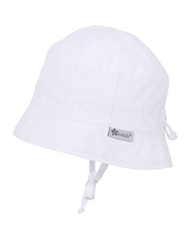 Sterntaler Fischerhut 1501450 Gorro de Punto, Blanco (Weiss 500), Talla Única (Talla del Fabricante: 51) para Niños