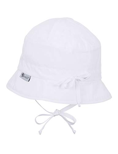 Sterntaler Fischerhut 1501450 Gorro de Punto, Blanco (Weiss 500), Talla Única (Talla del Fabricante: 51) para Niños