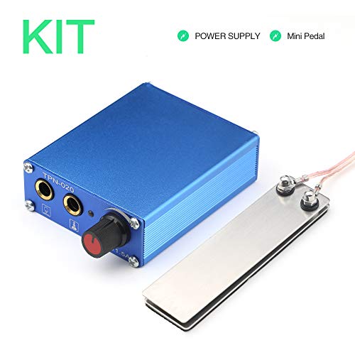 STIGMA Profesional Kit de Tatuaje Maquina para Tatuar Rotativa Maquina de Tatuaje Kit Completo 1 Maquina Negra 5 Tintas 20 Agujas Fuente de Alimentacion Pedal