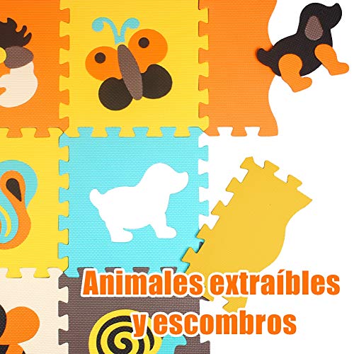 StillCool Alfombra Puzzle para Niños 30*30cm, Puzzle Estera de Juguete de Espuma Sólida, 25 Piezas Grueso (0.47 Pulgadas) para Decoración de la habitación de los niños