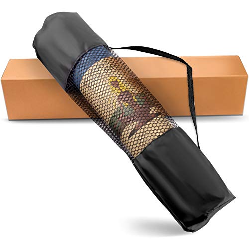 StillCool Esterilla Yoga TPE, Colchoneta de Yoga Antideslizante con Correa de Hombro Elástica para Gimnasia Pilates Gimnasia en Fitness Casa y Al Aire Libre, 183 x 61 x 0,6 cm - Azul