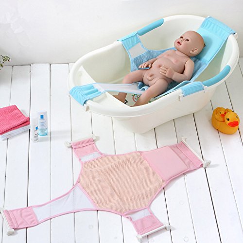 StillCool Recién Nacido Asiento baño del bebé Accesorios de baño de Soporte del Asiento baño de Ducha del bebé recién Nacido del bebé Baño de Seguridad (Rosa)