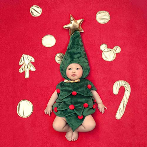 STOBOK árbol de Navidad Disfraz Sombrero bebé fotografía Infantil Cosplay Prop Vestido