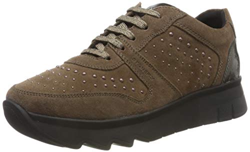 Stonefly Spock Velour, Zapatillas de Gimnasia para Mujer, Marrón (Teak Brown M29), 42 EU