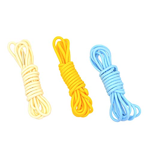 Stonges 20 pares de cordones redondos surtidos de color de 5 mm de ancho cordones de zapatos para zapatillas de deporte Botas de patín de senderismo deportivo zapatos deportivos