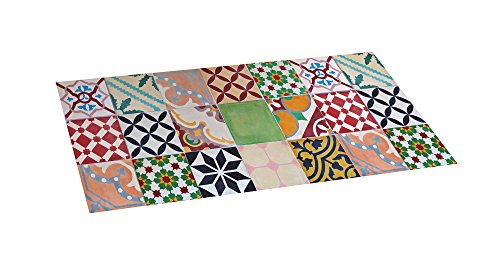 STOR PLANET Croma - Alfombra Vinílica Estampada Mosaico Color 50X110