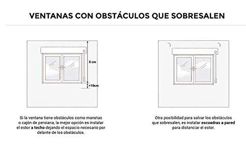 STOR PLANET Estores Collection Estor Elegant Beige Jaspeado 100 x 180 cm