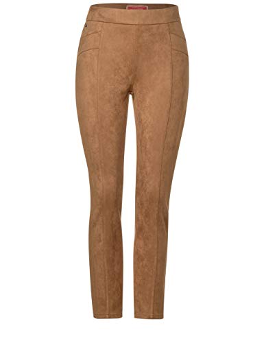 Street One 373428 Style Hope Skinny Fit Pantalón, Camel Natural, 36W x 28L para Mujer