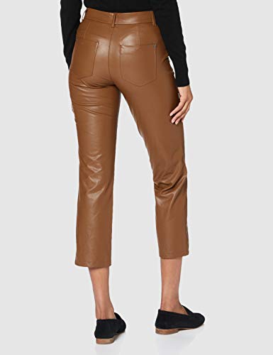 Street One 373431 Beschichtete Hose im Style Tilly Pantalón, Camel, 44W x 28L para Mujer