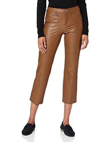 Street One 373431 Beschichtete Hose im Style Tilly Pantalón, Camel, 44W x 28L para Mujer