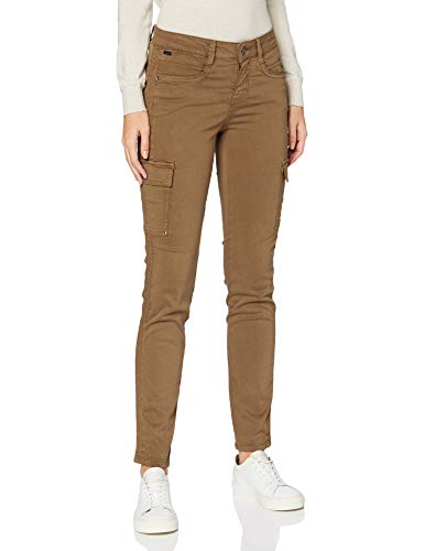 Street One A342247 Pantalón, Camel Oscuro, 44W x 30L para Mujer