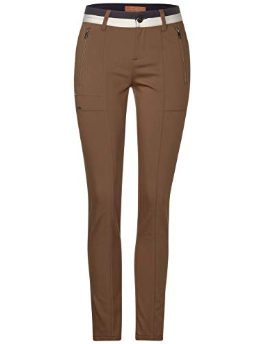 Street One A373485 Pantalón, Camel Oscuro, 46W x 30L para Mujer