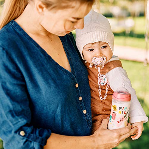 Suavinex, Broche Redondo, Rosa Picnic, +0 Meses