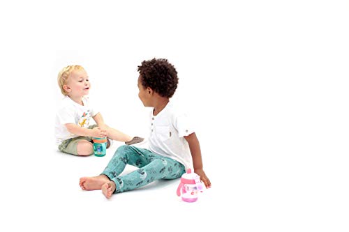 Suavinex - Vaso Aprendizaje Bebé BOOO. Con Boquilla Rígida y Asas Removibles. Para Bebés +6 Meses. Apto Para Lavavajillas. 200ml, Color Lila