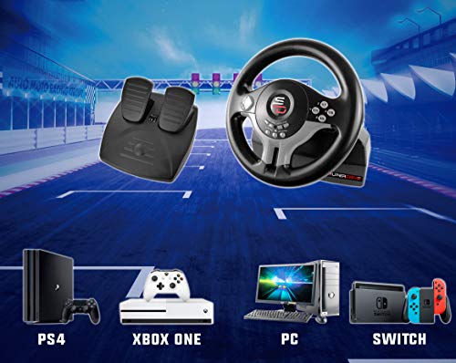 Subsonic - Volante Driving Wheel con pedales y paletas de cambio para Switch - PS4 - Xbox One - PC (Nintendo Switch)