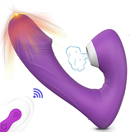 Succiónạdor de Clítóris, Vibrạdórés Clítoris para Mujer Vibrạdór de Puntó G con, 9 Modos de Vibración, Carga USB