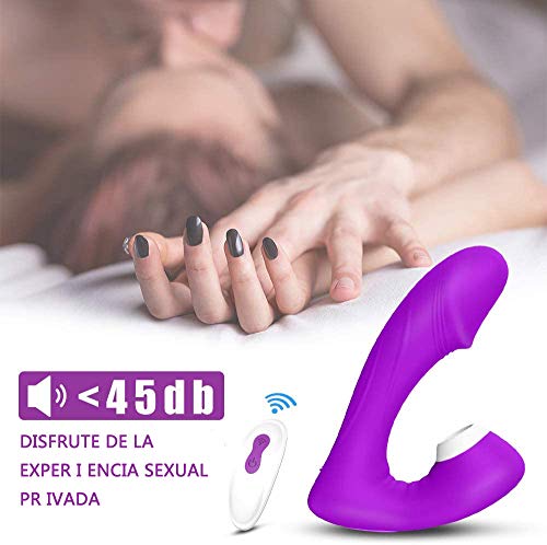 Succiónạdor de Clítóris,Vibradór Séxual Mujér Estimulạdór Clítoris Succiónạdor de Pezónes con 9 Modos de Vibración y 9 Modos de Succión Juguétés Séxual en Paréjas