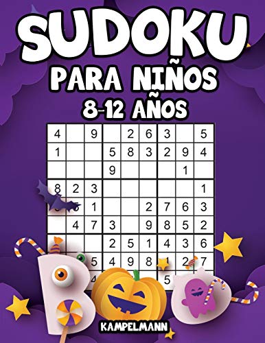 Sudoku para Niños 8-12 años: 200 Sudoku para Niños con Soluciones - Entrena la Memoria y la Lógica (edición de Halloween)