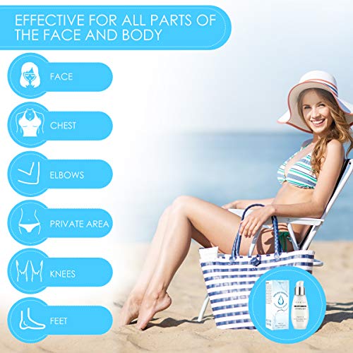 Suero aclarante, corrector de manchas oscuras Suero aclarante para rostro y cuerpo con ácido kójico, alfa arbutina, vitamina C, E, extracto natural contra el envejecimiento 50 ml