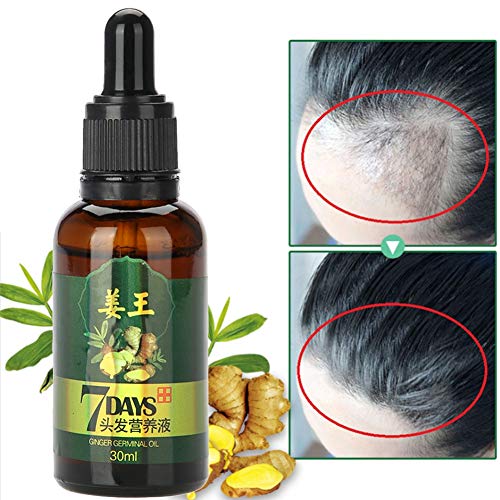 Suero de Aceite para la regeneración del cabello - Extracto de plantas naturales de jengibre para promover la absorción de nutrientes del cuero cabelludo