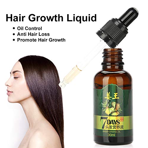 Suero de Aceite para la regeneración del cabello - Extracto de plantas naturales de jengibre para promover la absorción de nutrientes del cuero cabelludo