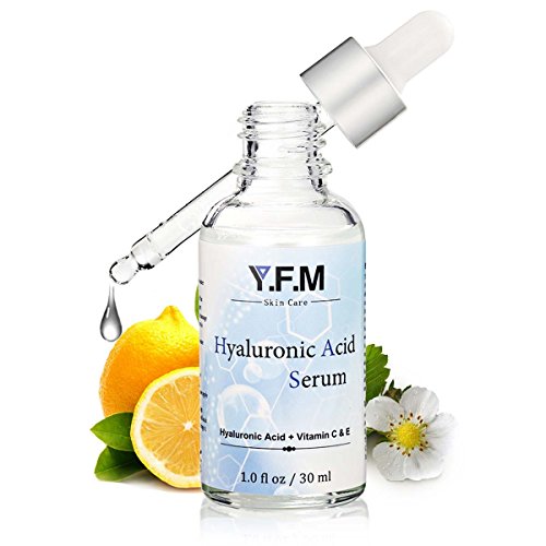 Suero de Ácido Hialurónico para la Cara 30 ml - Con Vitamina C & E -Y.F.M facial hidratante serum para anti-envejecimiento y anti-arrugas