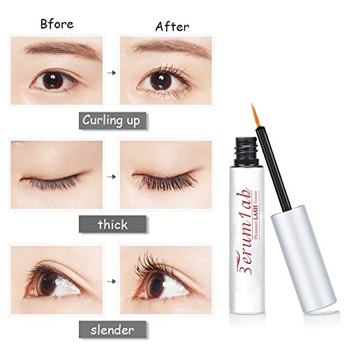 Suero para el crecimiento de pestañas, suero para el crecimiento de pestañas más largas y gruesas, potenciador, crecimiento natural más largo, tratamiento potenciador de pestañas y cejas, 3ml