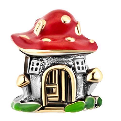 Sug Jasmin - Abalorio para pulsera de abalorios europeos con forma de seta.