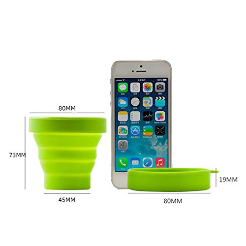 Summerwindy Copa Menstrual Vaginal y Vaso Esterilizador Vasos Esterilizantes Plegables Flexible para Limpiar Taza Plegable de Camping Reciclable para Mujer (Rosa)