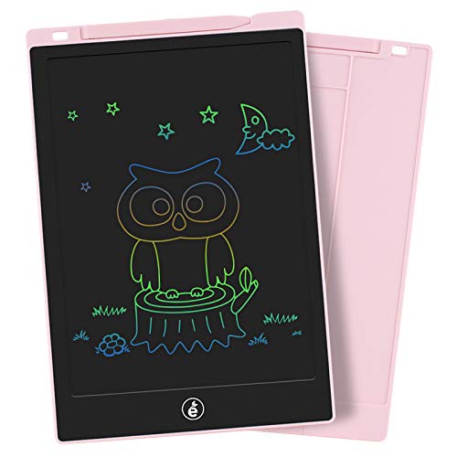 Sunany 11 Pulgadas Color Tableta de Escritura LCD, Tableta Gráfica con Teclas Borrables, Regalos para Niños, Portátil Tableta de Dibujo para Niños, Escuela, Oficina (Rosa)