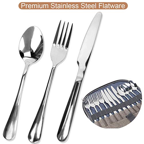 Sunflora Mochila de Picnic Set para 4 Personas con Bolsa Isotérmica y Compartimiento Nevera Impermeable de Familiar Outdoor Camping (Pincel Beige)