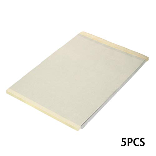 Sunine - 5 unidades de papel de transferencia de tatuaje térmico transferencia de carbono para tatuaje, copia de carbono, papel de calco de tatuaje, accesorios de alimentación