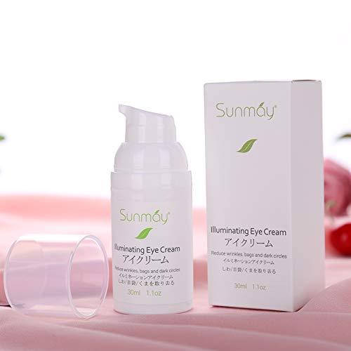 SUNMAY Crema de Ojos Contorno de Ojos Antiarrugas Anti-edad para Ojeras, Bolsas, patas de gallo e hinchazón - 30ml